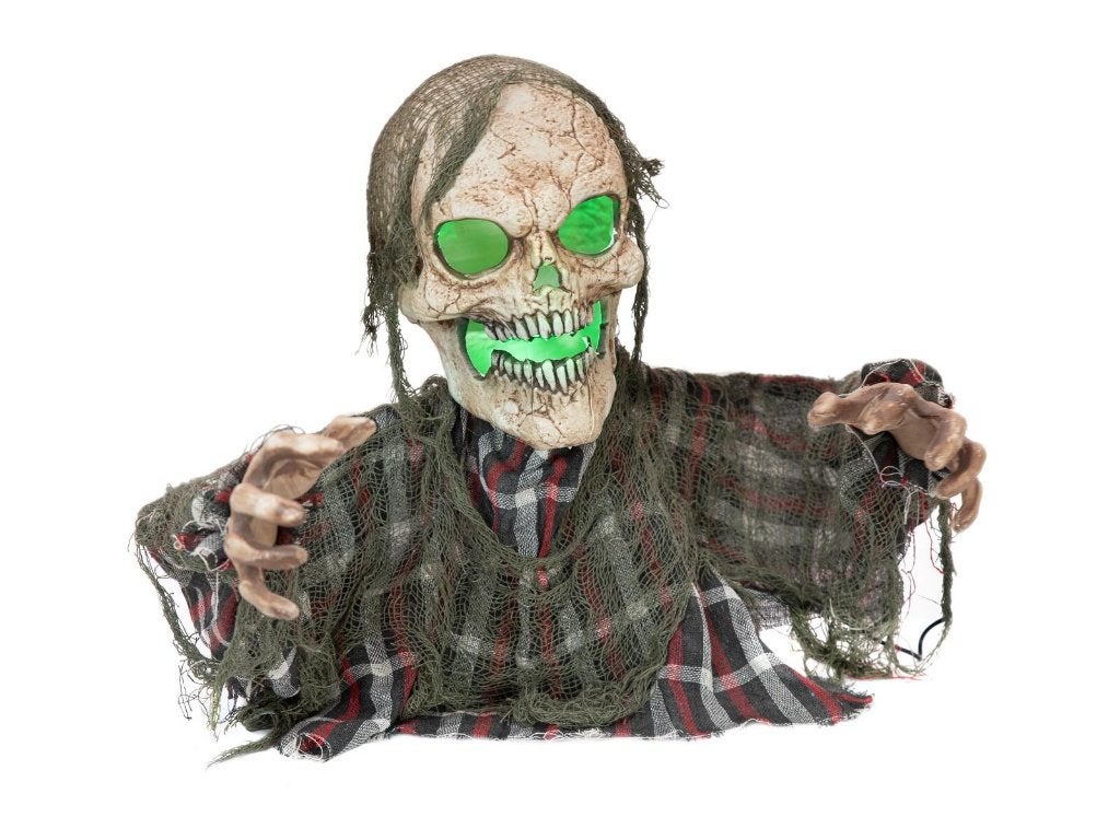 Europalms Halloween skelet 45 cm met licht en geluid, Halloween of Griezel, ., Nieuw, Ophalen of Verzenden