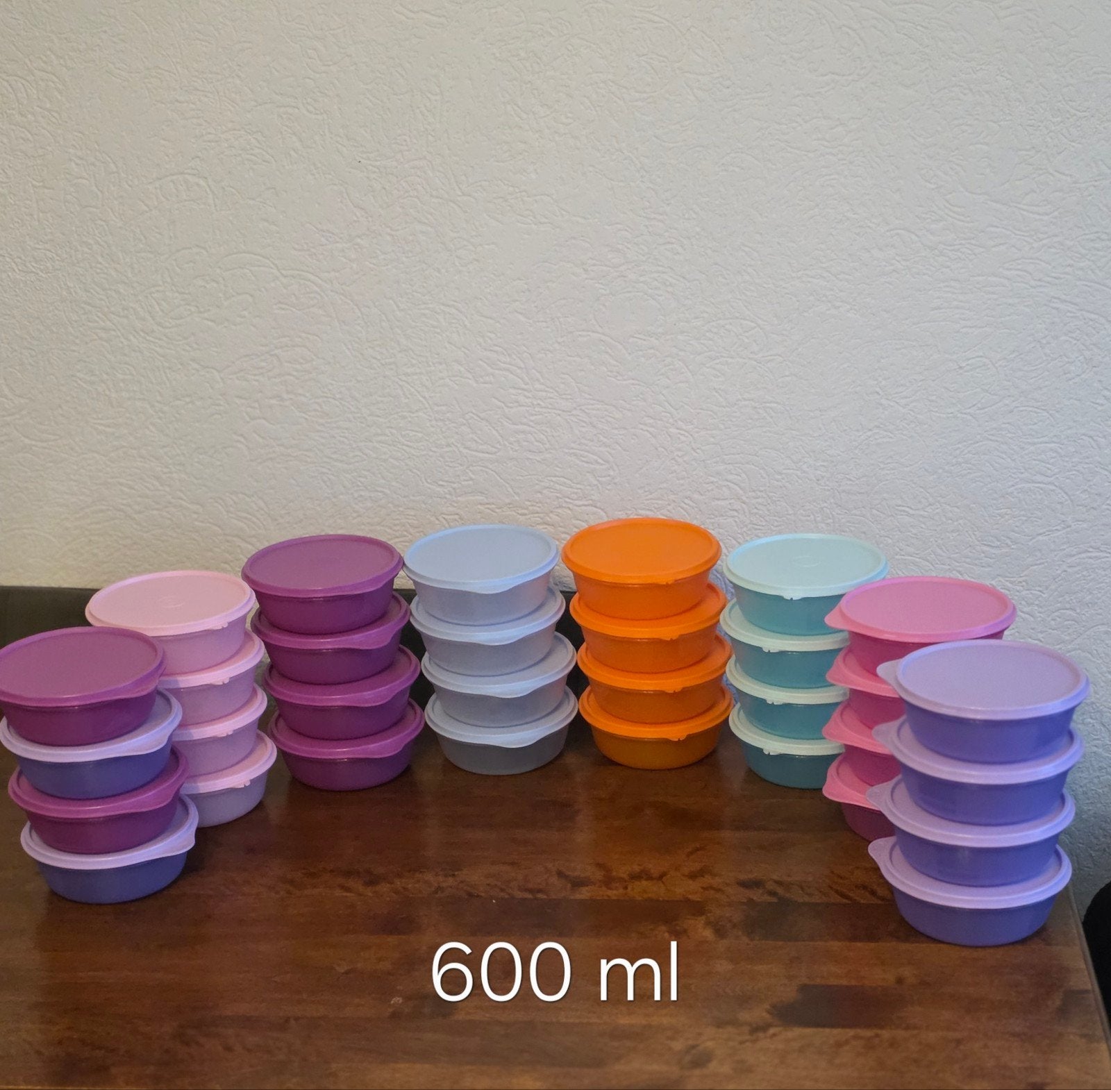 Tupperware Ruimte Schaaltjes 600 ml - Set van 4, Paars, Nieuw, Ophalen of Verzenden, Schaal