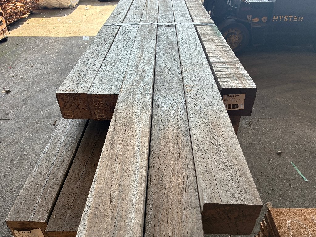 balken-palen-staanders-onderligger-Hardhout/Azobe-140x140mm, Ophalen, Palen, Nieuw, Hardhout