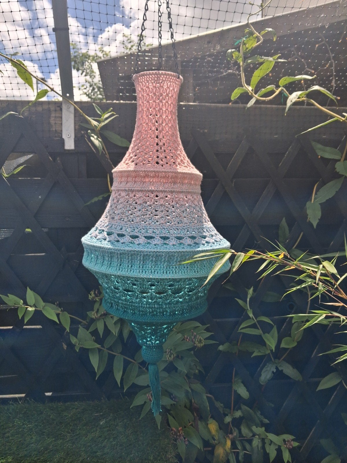 Handgemaakte decoratieve lamp, Ophalen of Verzenden