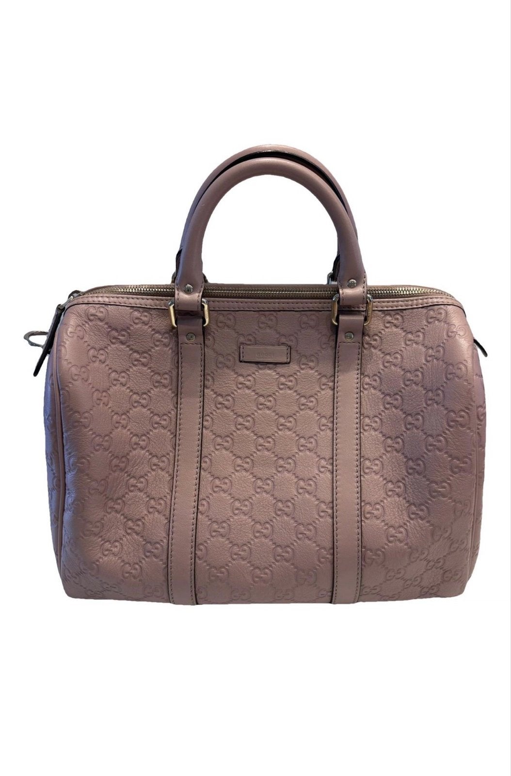 Gucci Handtas in Roze Leer met GG-patroon, Sieraden, Tassen en Uiterlijk, Tassen | Damestassen, Ophalen, Zo goed als nieuw, Roze