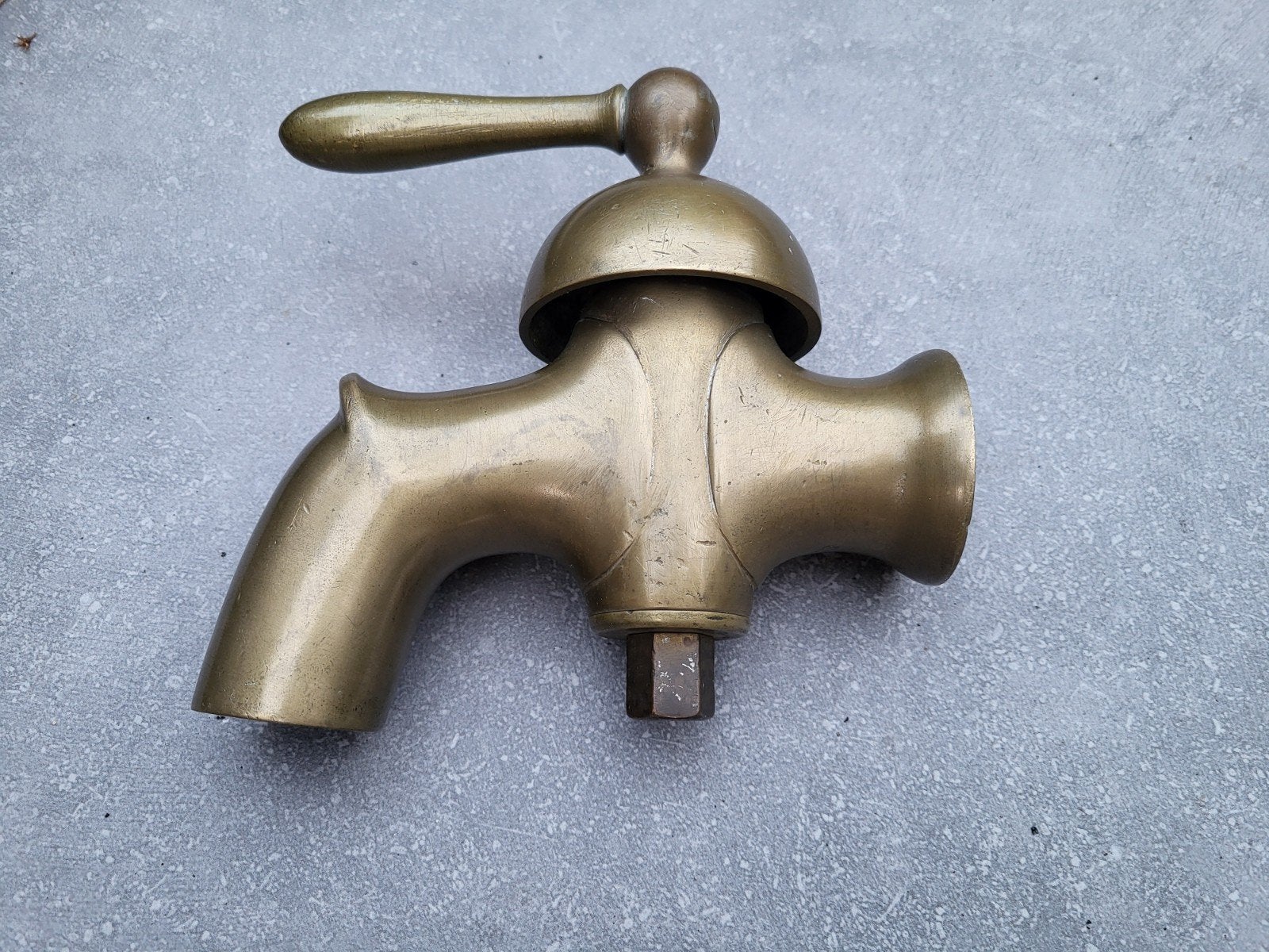 Antieke messing kraan - Vintage waterkraan, Ophalen of Verzenden