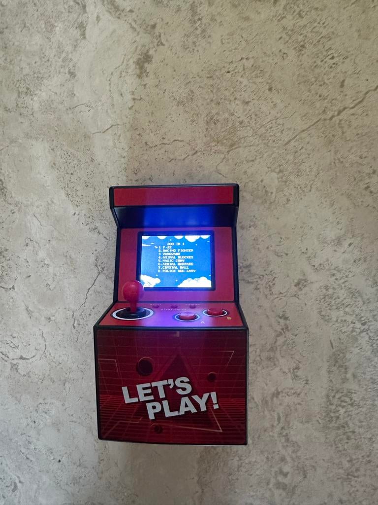 Mini Arcade Machine met 200 ingebouwde spellen, Ophalen of Verzenden, Overige merken, Zo goed als nieuw