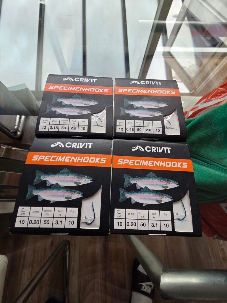Crivit Specimenhooks - Diverse maten vishaken, Ophalen of Verzenden