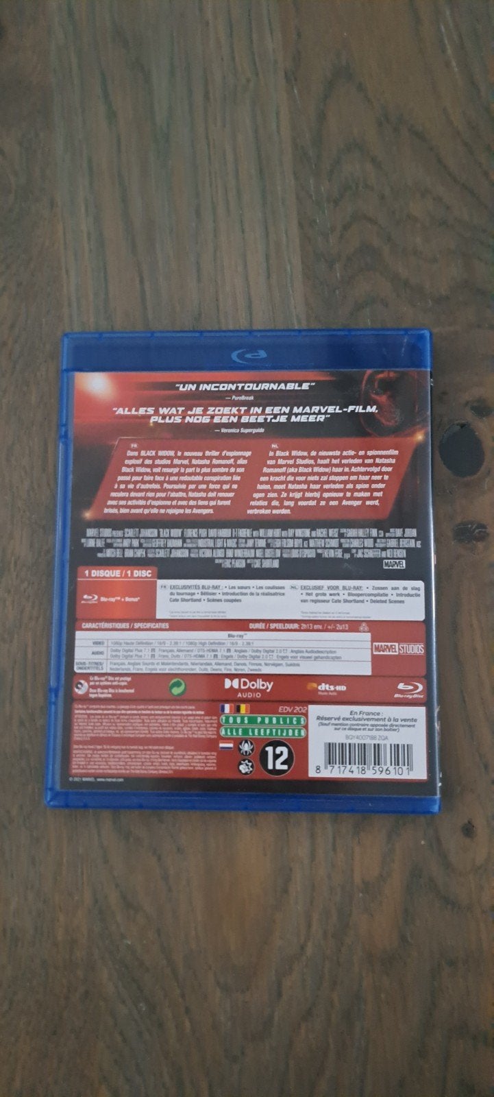 Black Widow Blu-ray - Marvel Studios Actie Film, Engels, Nederlands, Film, Actie