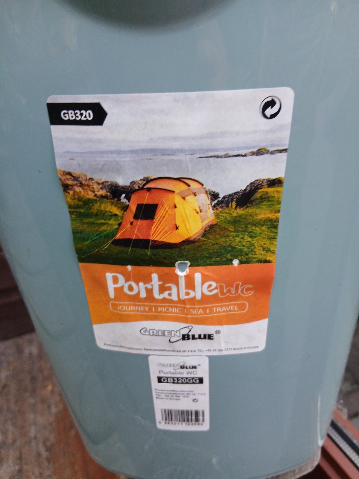 Handige Portable WC / Toiletemmer voor Camping of Boot, Ophalen of Verzenden, Zo goed als nieuw