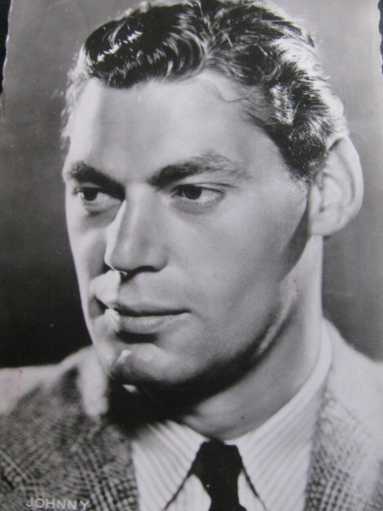 Oude Foto Kaart - Johnny Weissmuller / Tarzan, Ophalen of Verzenden, 1940 tot 1960, Sterren en Beroemdheden