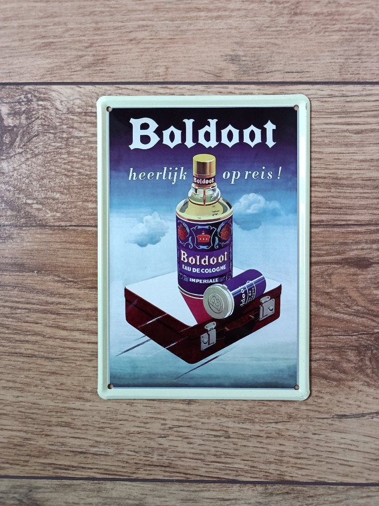 Retro Blikken Reclame Bordje - Boldoot, Ophalen of Verzenden, Reclamebord