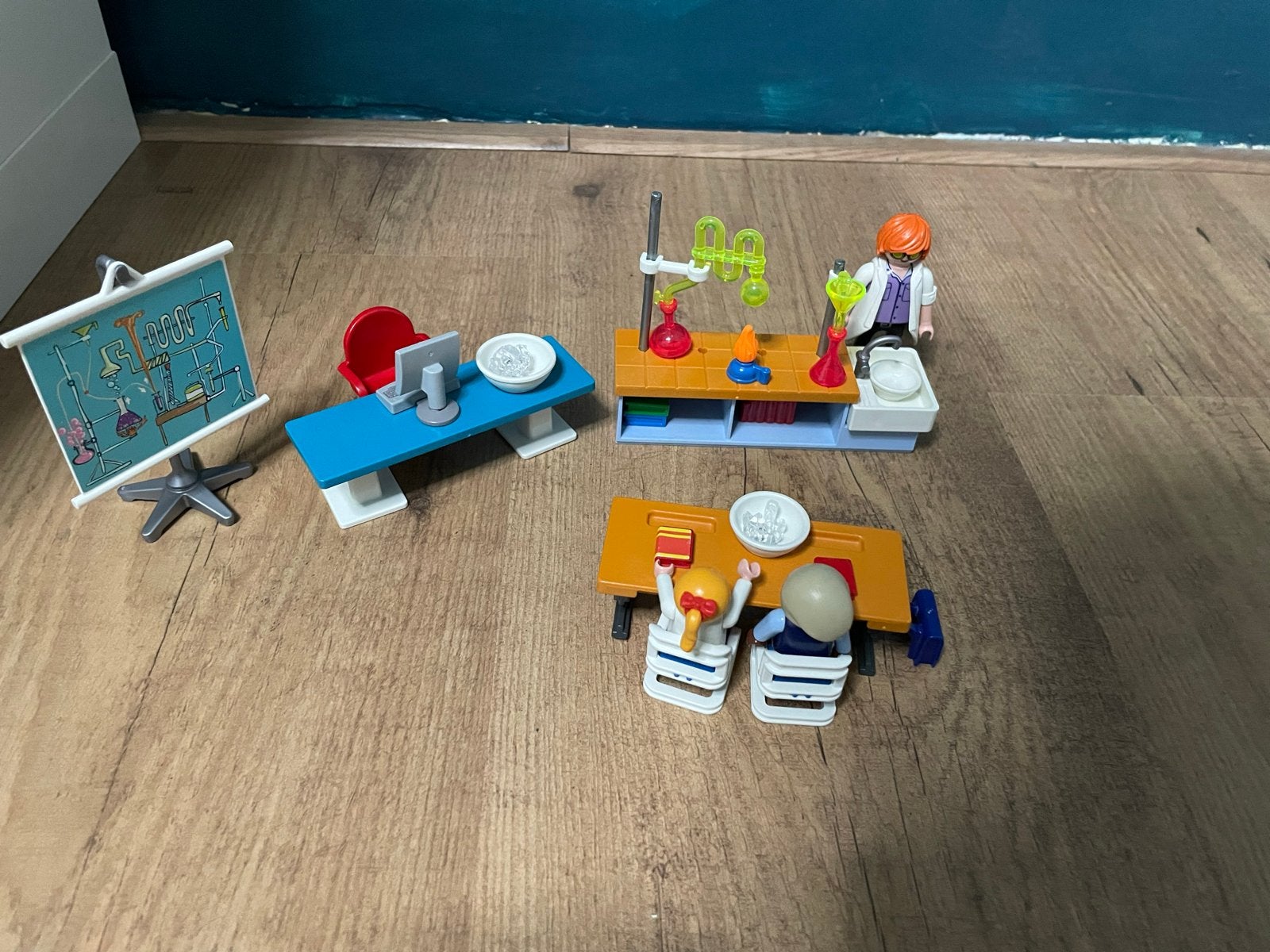 Playmobil City Life School Lab Set, Gebouw, Complete set, Ophalen of Verzenden, Zo goed als nieuw