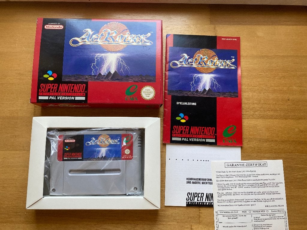 Actraiser snes noe, Spelcomputers en Games, Avontuur en Actie, 1 speler, Ophalen of Verzenden, Zo goed als nieuw