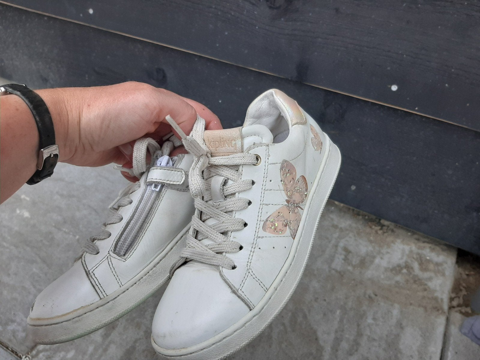 Kipling sneakers met vlinders - Maat 32, Gebruikt, Kipling, Meisje, Schoenen