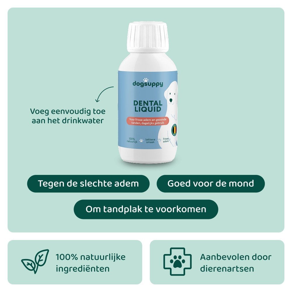 Dogsuppy Dental Liquid

Helemaal nieuw, h, Ophalen of Verzenden, Nieuw