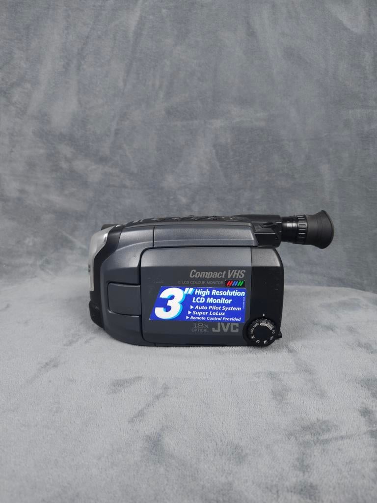 JVC Camcorder GR AXM30E Compact VHS Grijs 18x Optical Zoom-, ., Hi 8, Ophalen of Verzenden, .