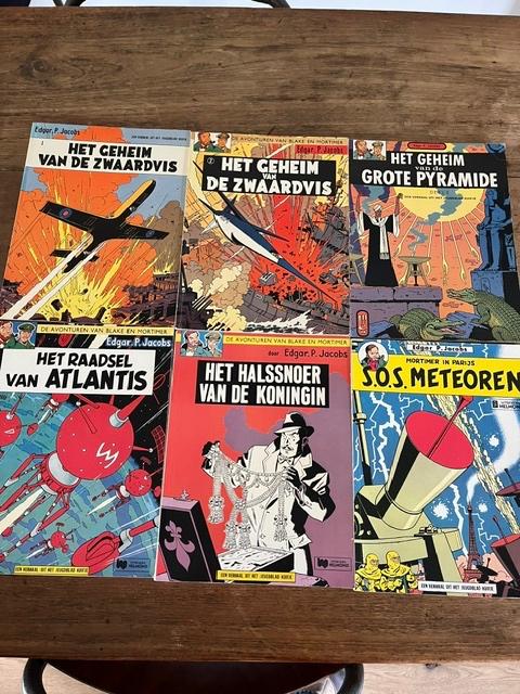 6 x Blake en Mortimer ( goede staat), Gelezen, Ophalen of Verzenden, Meerdere stripboeken, Edgar. P. Jacobs