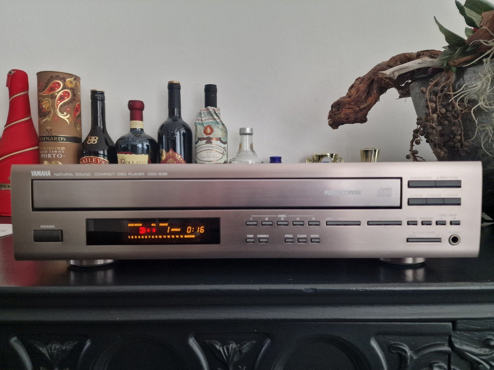 Yamaha CDC-635 5-cd wisselaar titanium., Ophalen of Verzenden, Overige merken, Wisselaar