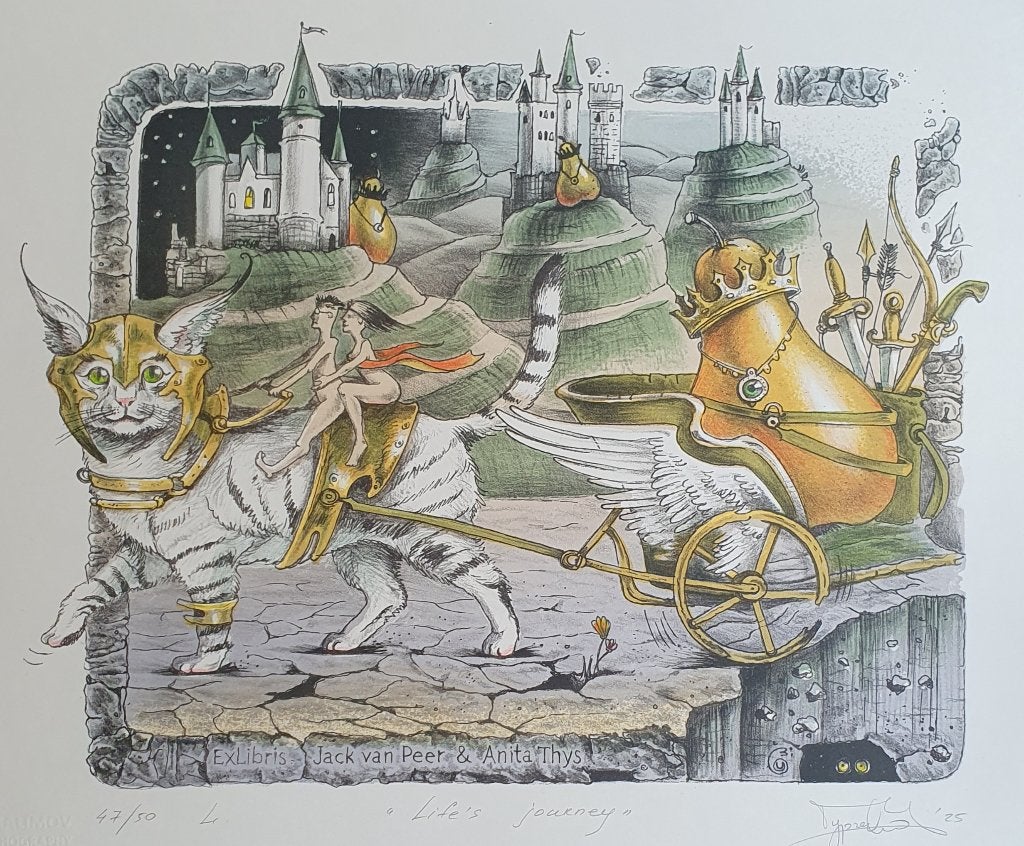 Exlibris / Ex libris U. Turchenko, Life’s journey, Verzenden