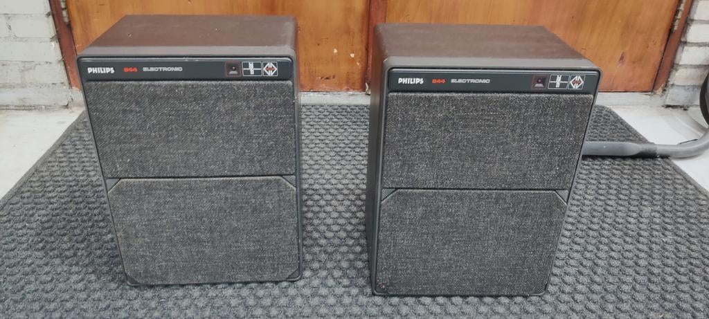 Philips 544 MFB Electronic Speakers - Vintage Geluid, Ophalen, Philips, Gebruikt, Minder dan 60 watt