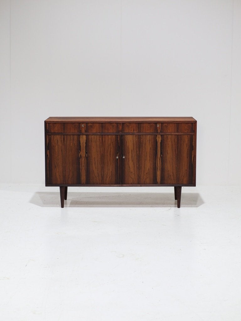 Dressoir palissander Deens vintage 1960s, Ophalen, Met deur(en), 100 tot 150 cm, -
