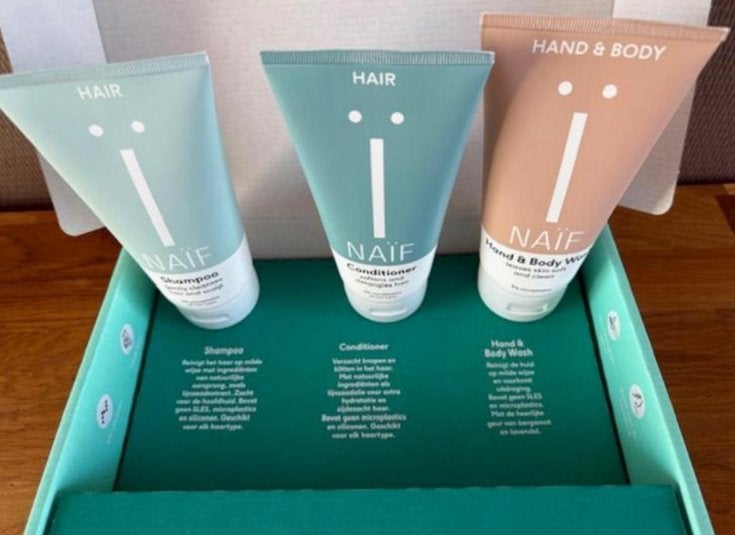 NAÏF Hair & Body Set - Shampoo, Conditioner, Body Wash, Ophalen of Verzenden, Nieuw, Shampoo of Conditioner