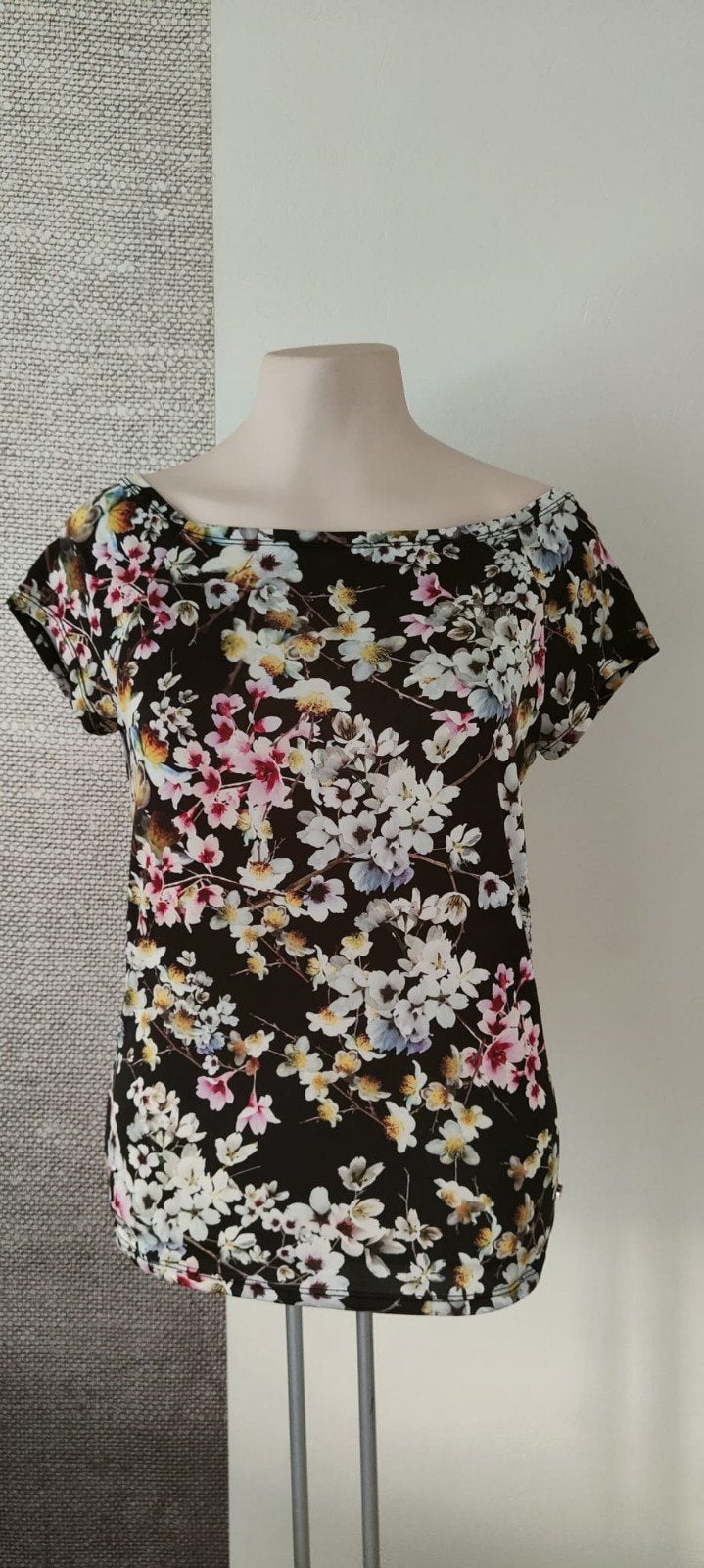 Ted Baker Top 36, Zwart, Ophalen of Verzenden, Zo goed als nieuw, Korte mouw