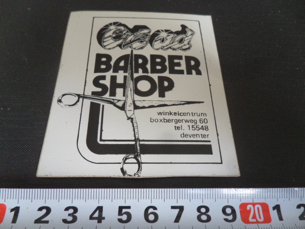 sticker Deventer  ( CRÉ AD ) ????  Barber shop Boxbergerweg, Ophalen of Verzenden, Zo goed als nieuw
