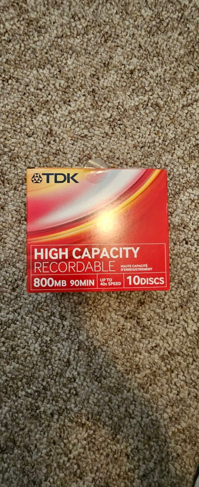 TDK High Capacity Recordable CD-R 800MB 90min 10 Discs, Ophalen, Nieuw, Cd, TDK