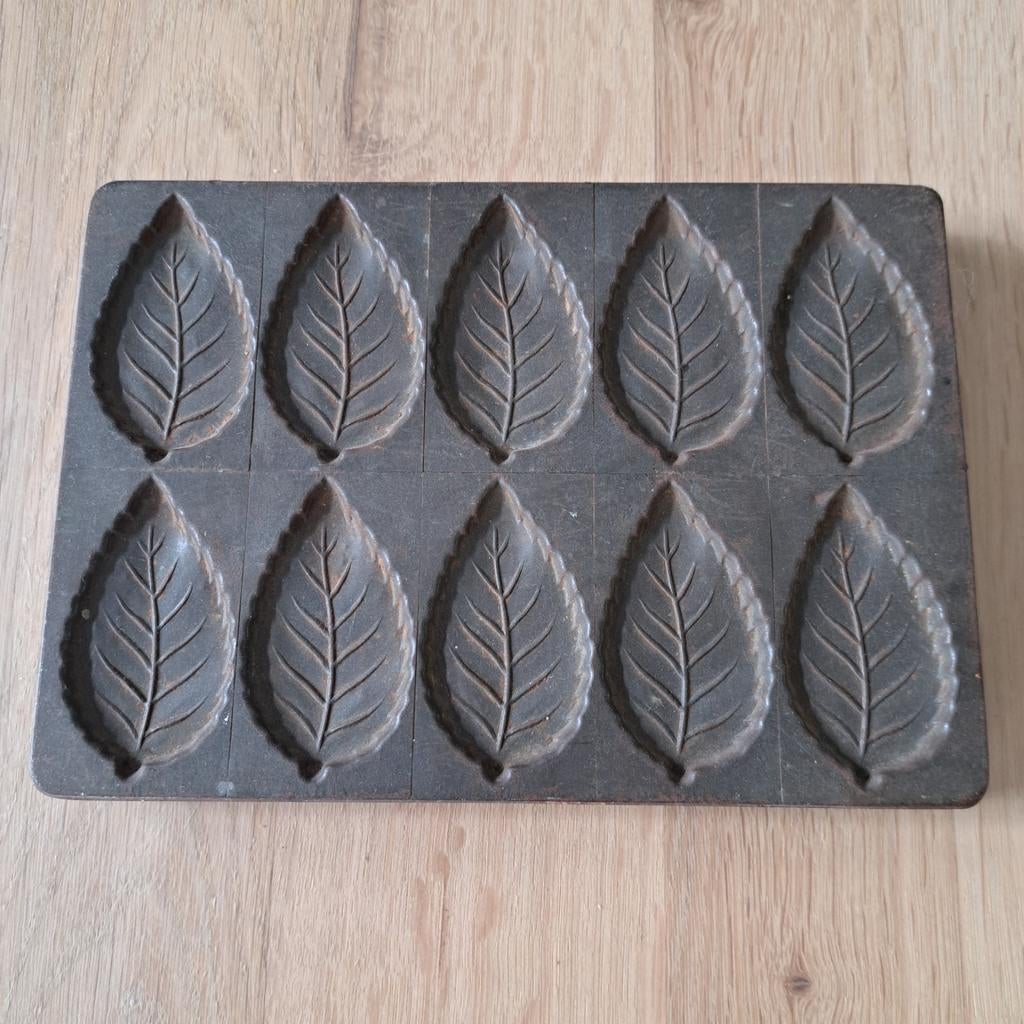 Vintage metalen chocolade vorm, Ophalen of Verzenden, Gebruikt, Gietijzer, Overige typen
