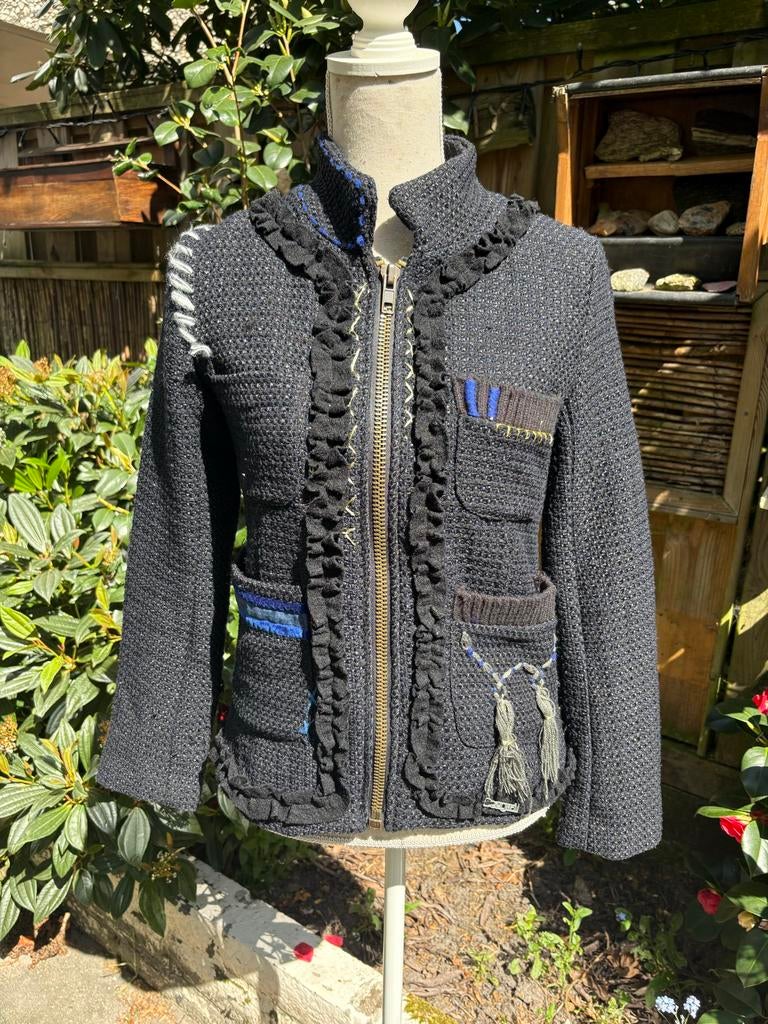 Desigual jas, Kleding | Dames, Ophalen of Verzenden, Gedragen, Maat 38/40 (M), Zwart