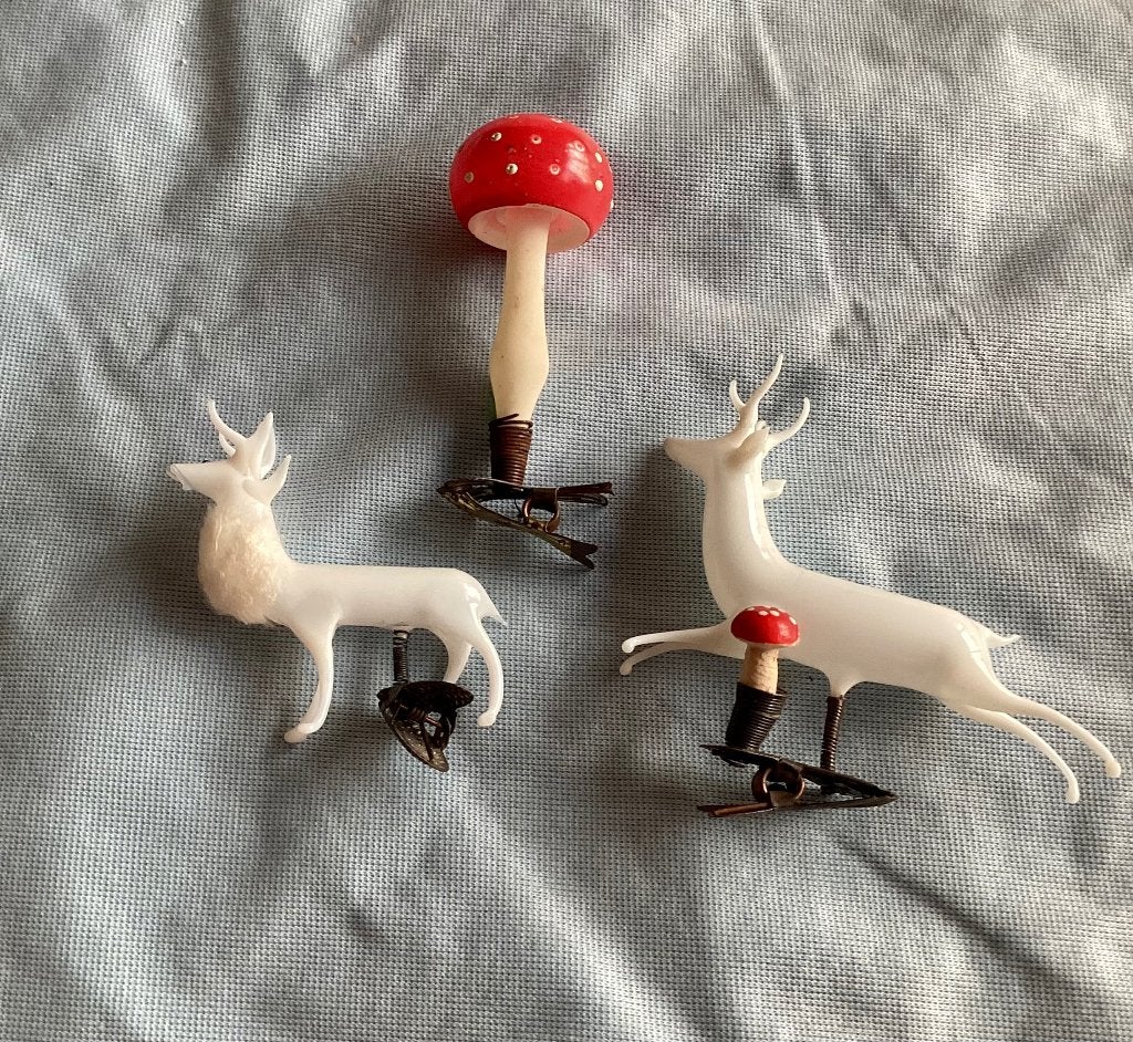 Oude, vintage kerstboomfiguren, Diversen, Kerst, Ophalen of Verzenden, Gebruikt