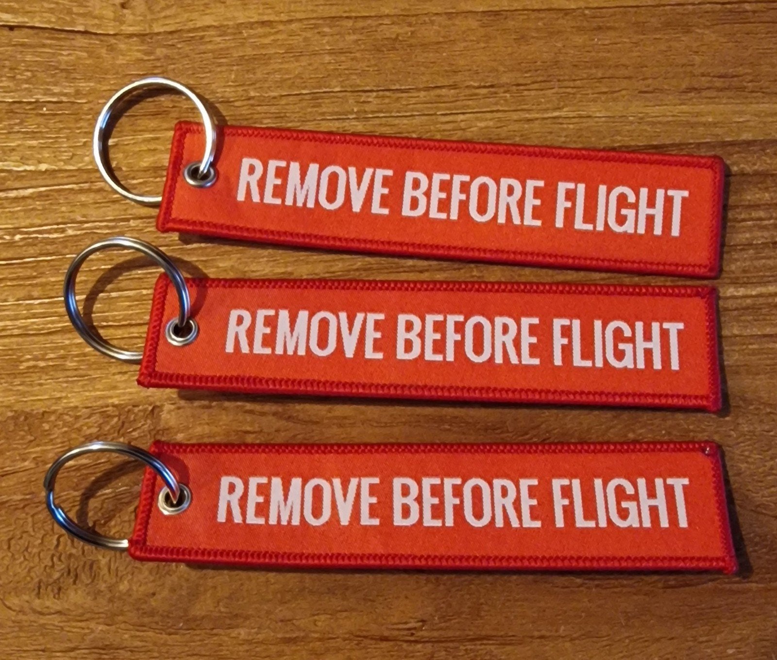 3x 'Remove Before Flight' Sleutelhangers, Verzamelen, Ophalen of Verzenden