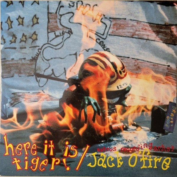 jack ofire/here it is tiger-garage/punk-ZELDZAAM+insert-10 i, Verzenden, Gebruikt, 12 inch, Alternative