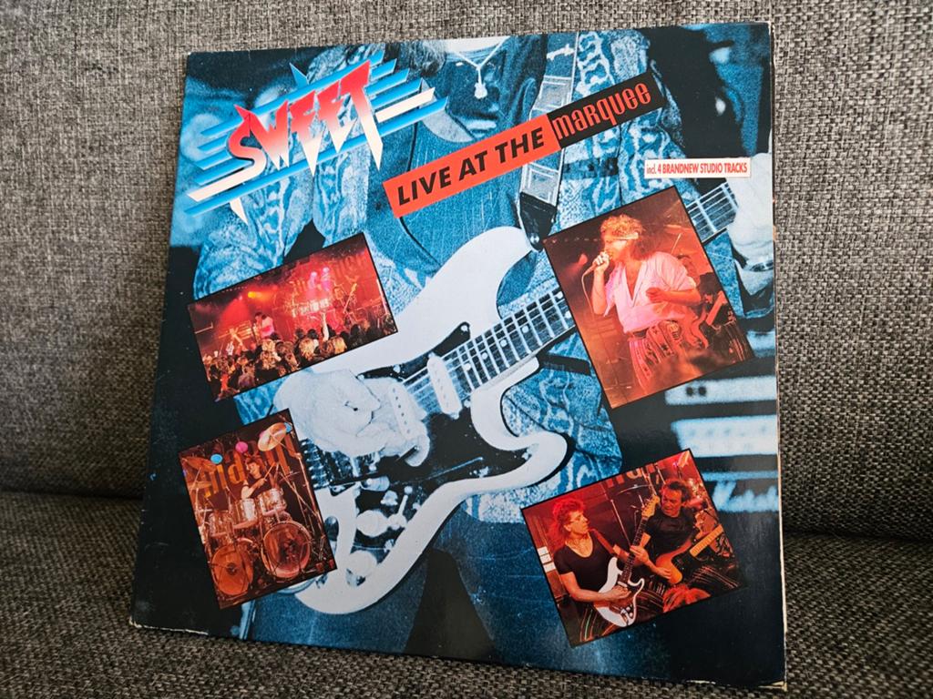 The Sweet Live at the Marquee ( Dubbel LP), Ophalen of Verzenden, Zo goed als nieuw, 12 inch, Poprock