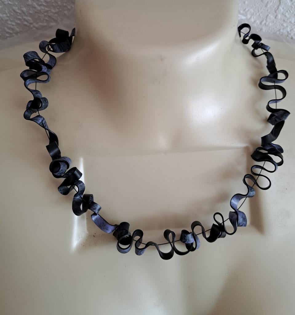Unieke rubberen sieraden - Moederdag cadeau!, Ophalen of Verzenden, Nieuw, Zwart, Overige materialen