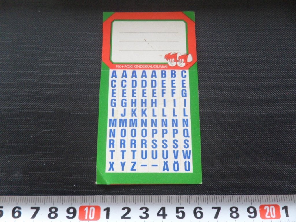 sticker plakletter FIX + FOXI kinderkaugummi, Ophalen, Zo goed als nieuw