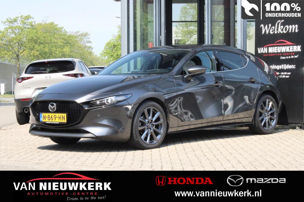 MAZDA 3 Hatchback Skyactiv-G 150pk Sportive | Navi&Carplay |, Auto's, Stof, Gebruikt, 4 cilinders, Origineel Nederlands