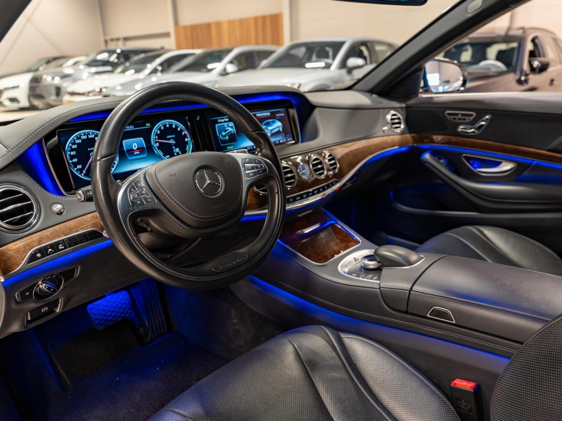 Mercedes-Benz S-klasse 400 HYBRID Prestige Plus, Luchtvering, Automaat, Achterwielaandrijving, Gebruikt, Zwart