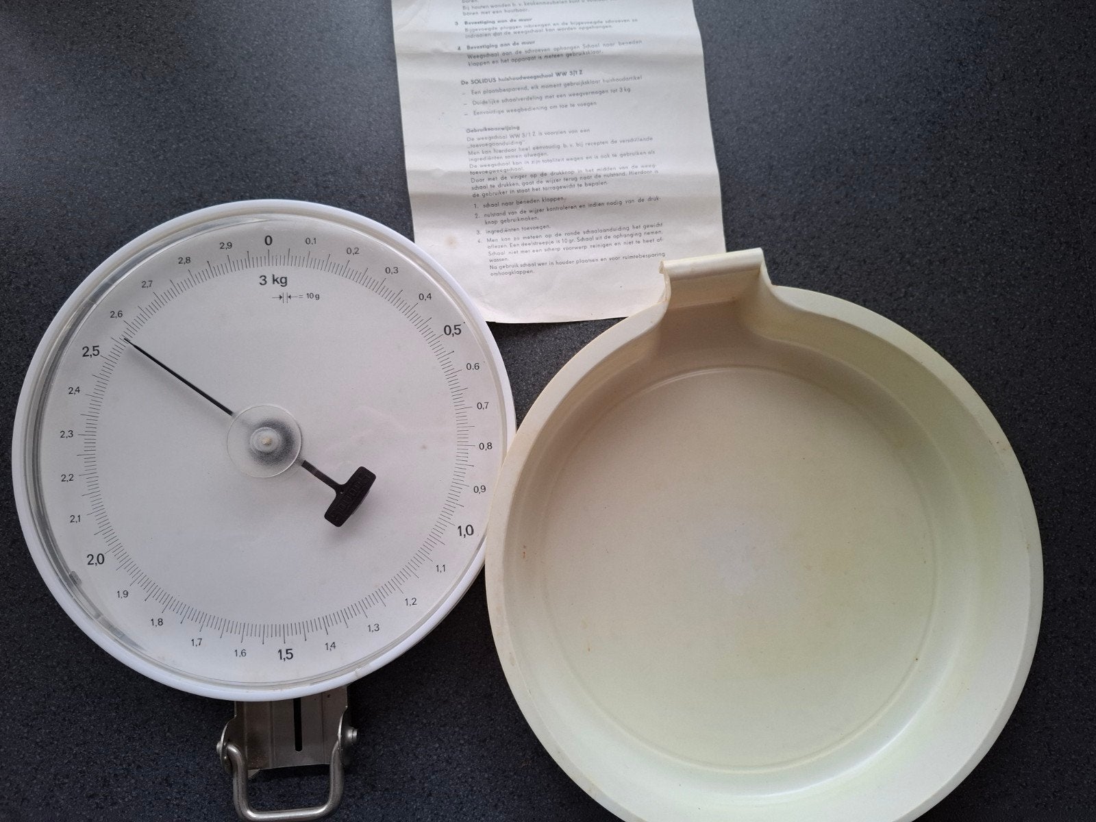 Vintage solidus wandweegschaal, Ophalen of Verzenden