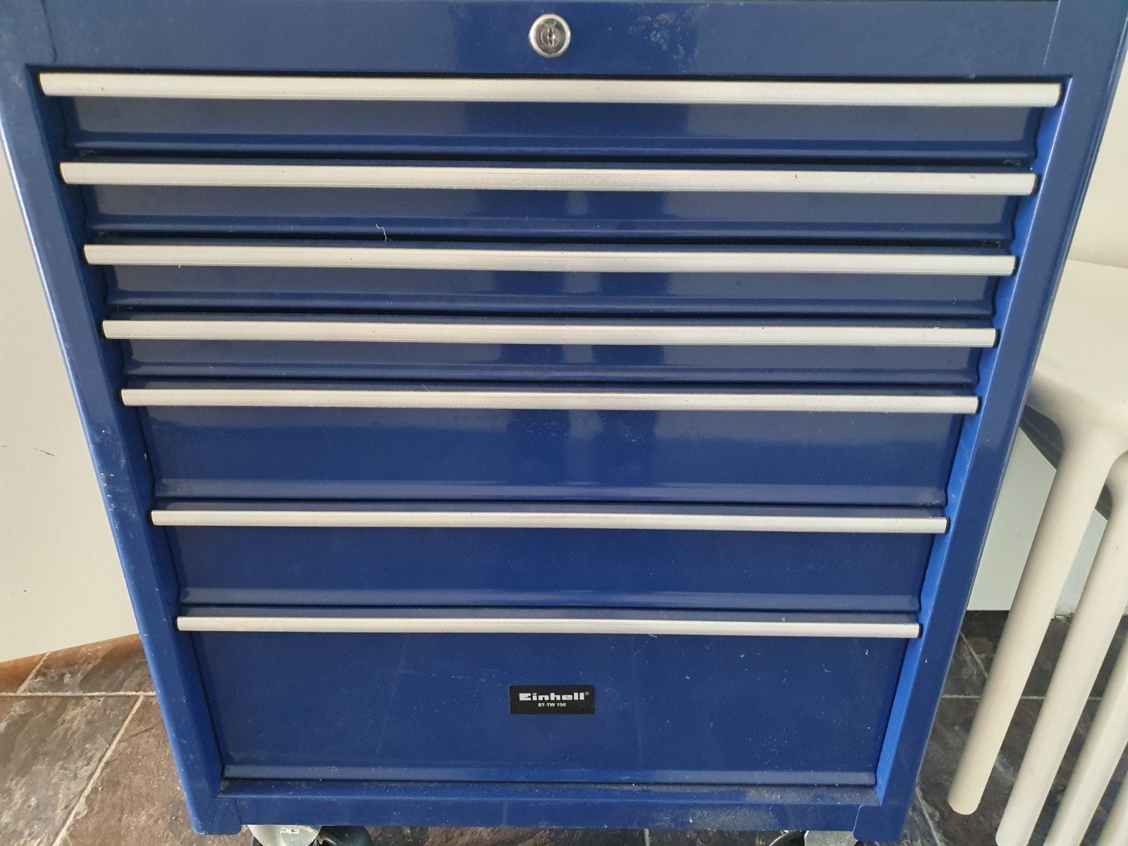Einhell gereedschapswagen met 6 laden - Blauw, Ophalen, Gebruikt