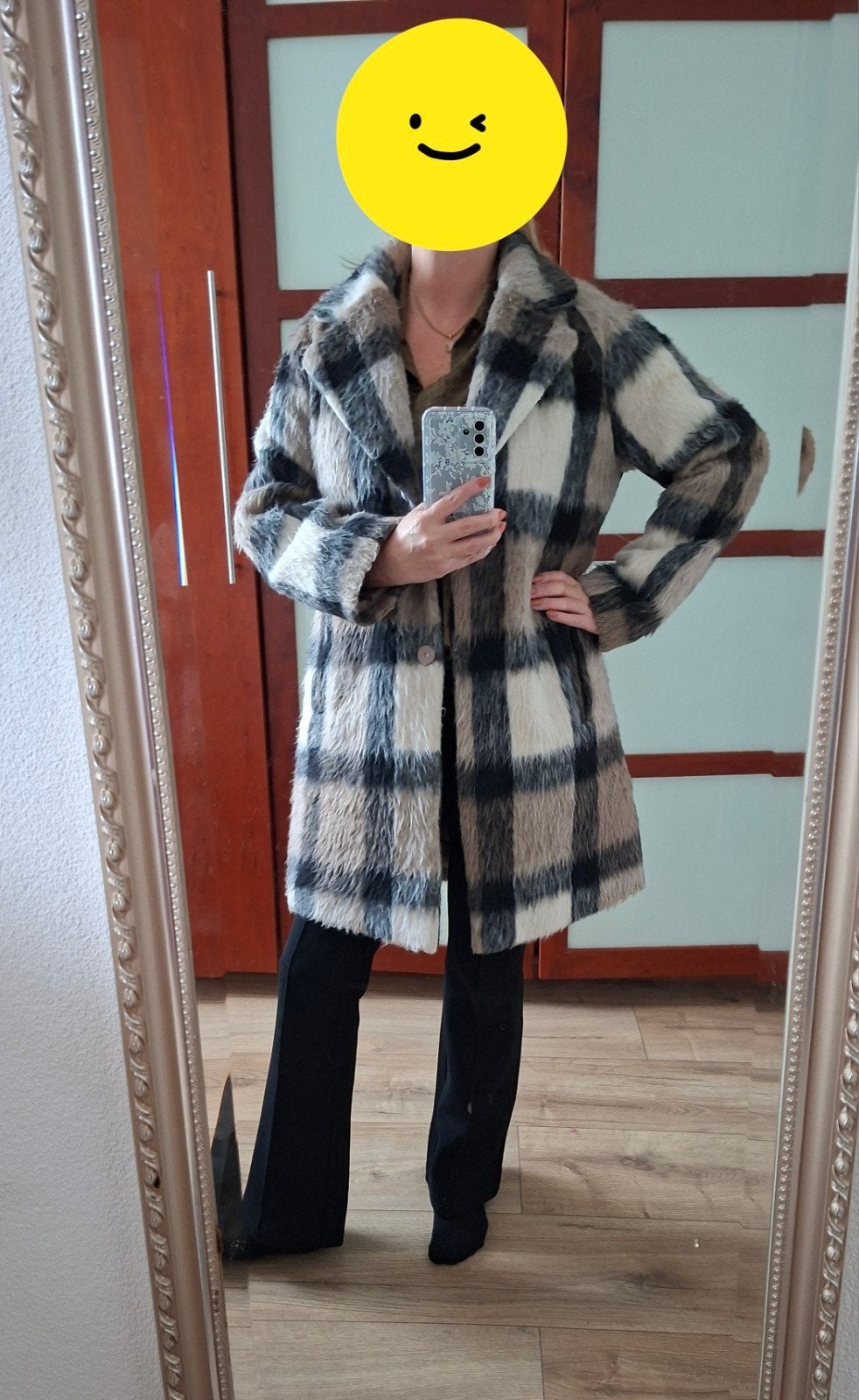 Faux fur jas Vila maat 40/L, Kleding | Dames, Maat 38/40 (M), Zwart, Vila, Ophalen of Verzenden