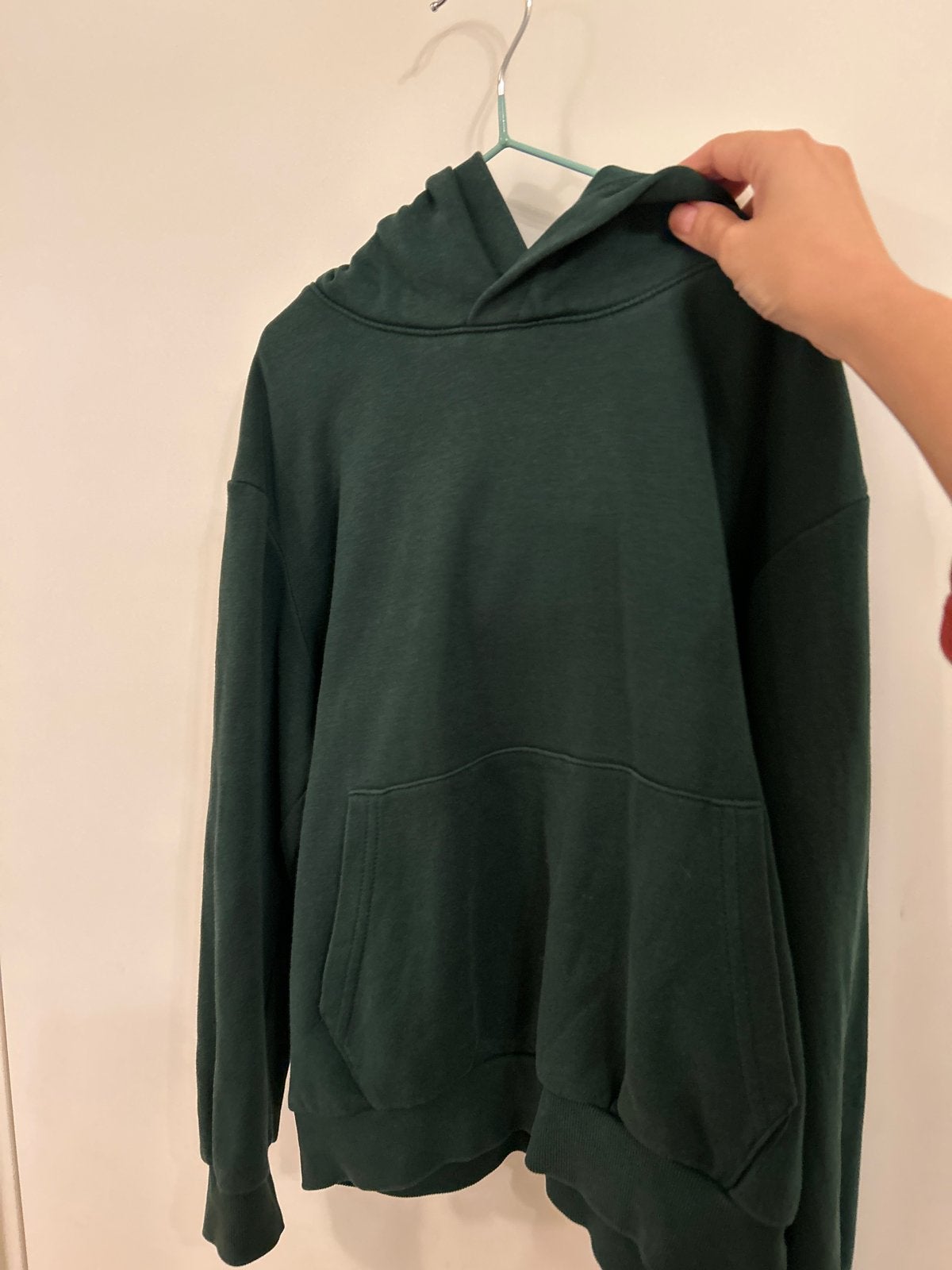Donkergroene H&M hoodie maat 134/140, Ophalen, Gebruikt, Jongen of Meisje, Trui of Vest