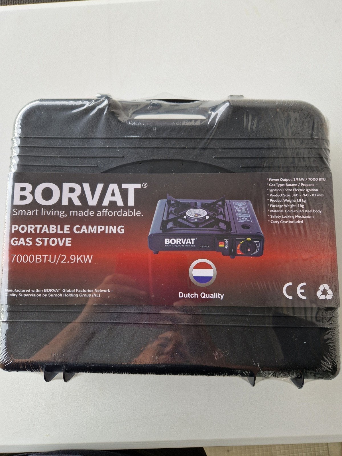 Borvat Draagbaar Campinggasstel / Kooktoestel 1-pits (NIEUW), Ophalen of Verzenden, Nieuw