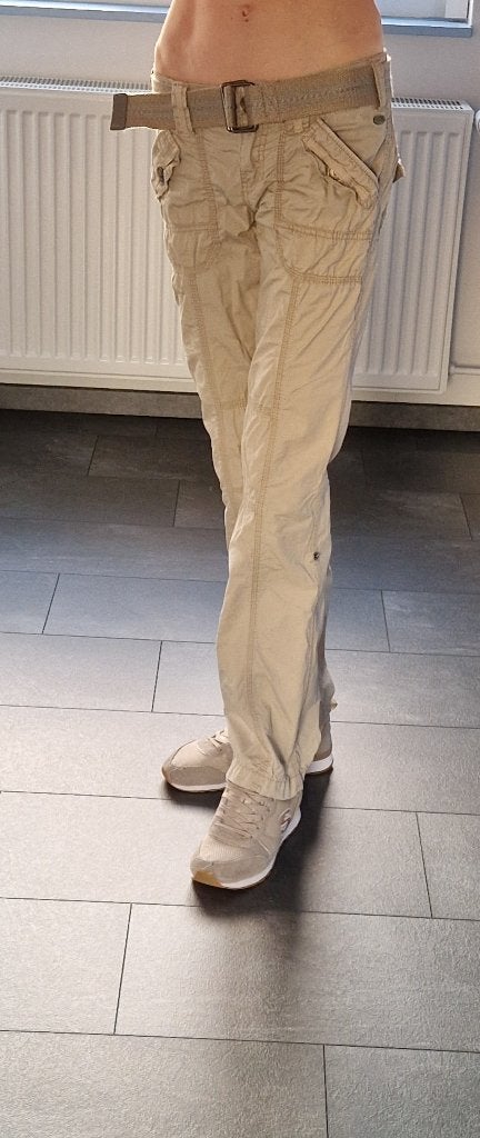 EDC broek maat 34 Beige NIEUW!, Verzenden, Beige, Nieuw, Maat 34 (XS) of kleiner
