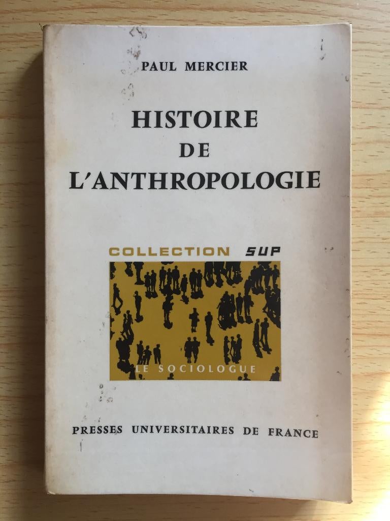 Geschiedenis van de antropologie, Ophalen of Verzenden, Gelezen, Paul Mercier