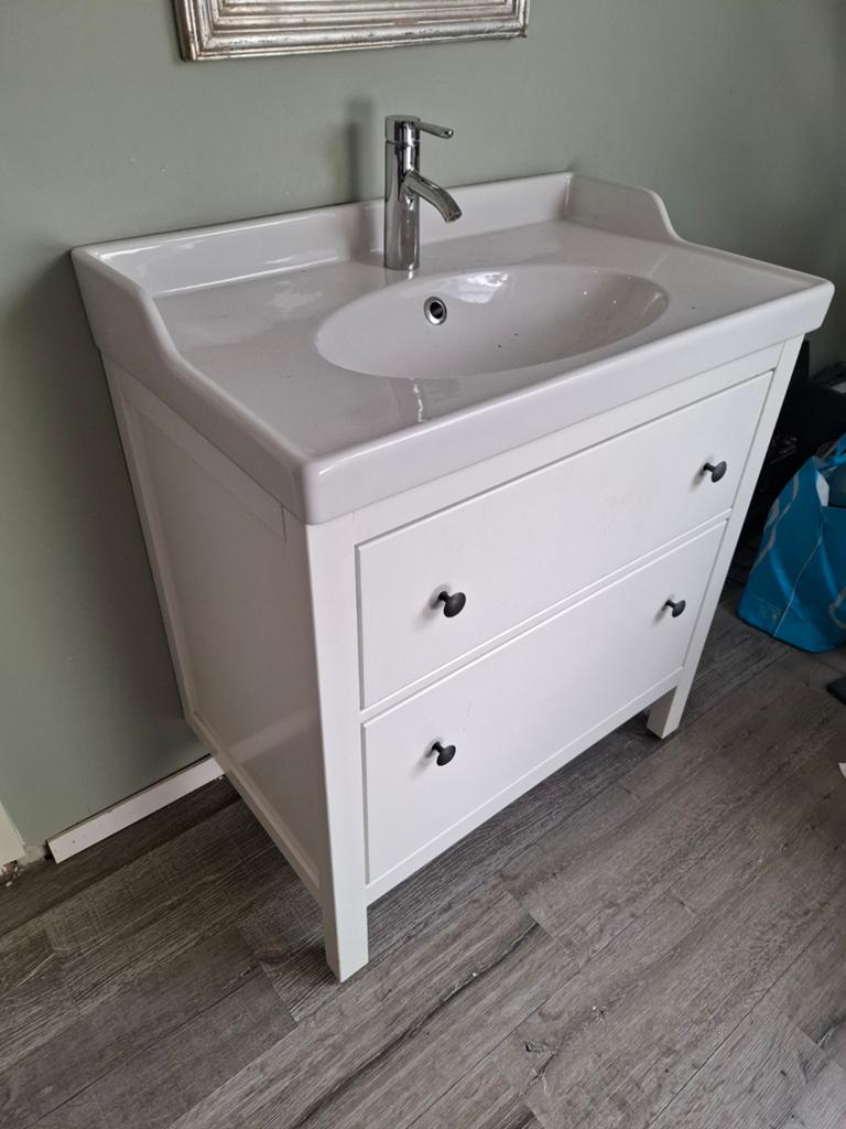 Mooi compleet Ikea wastafelmeubel, Ophalen, 50 tot 100 cm, Zo goed als nieuw, Minder dan 100 cm