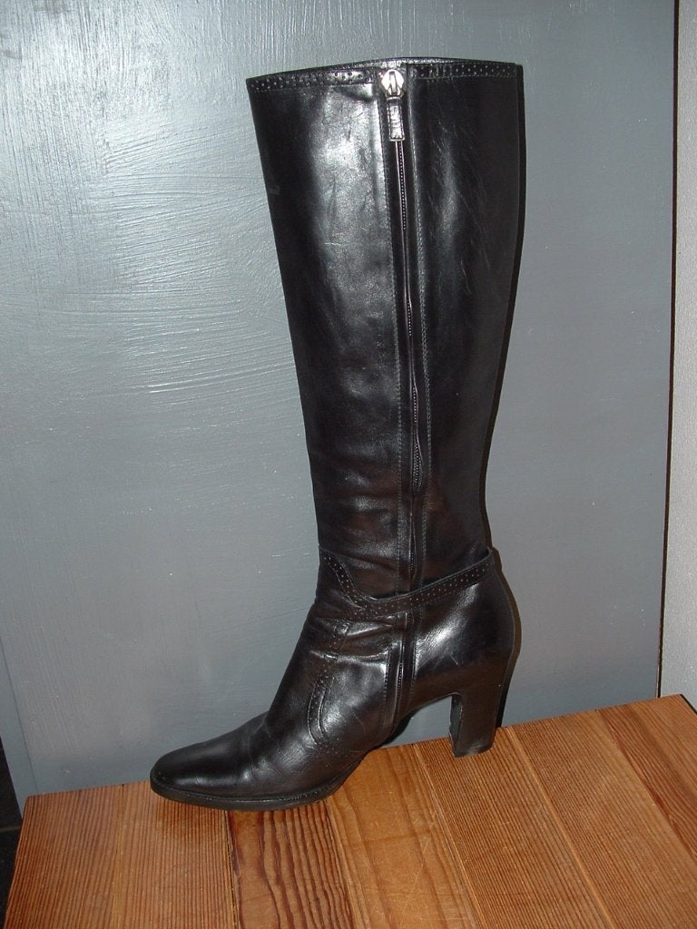 Ralph Lauren zwarte leren laarzen maat 6½ B Maat 36,5