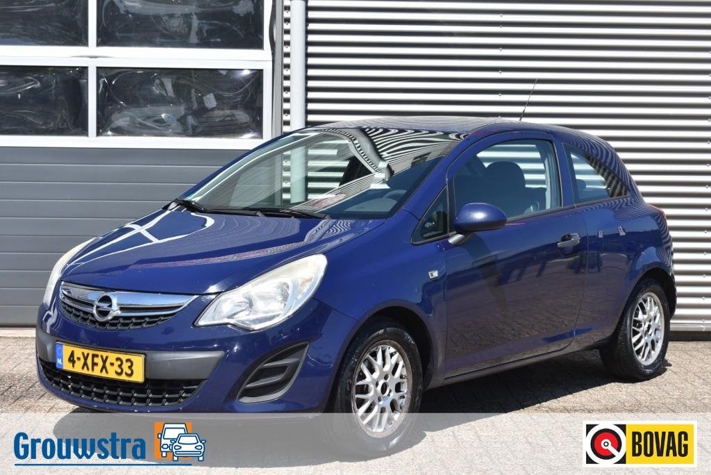 Opel CORSA 1.2 ECOF. BLITZ LPG / APK t/m 22-12-2026 / ZO MEE, Auto's, Voorwielaandrijving, 83 pk, 4 cilinders, Blauw