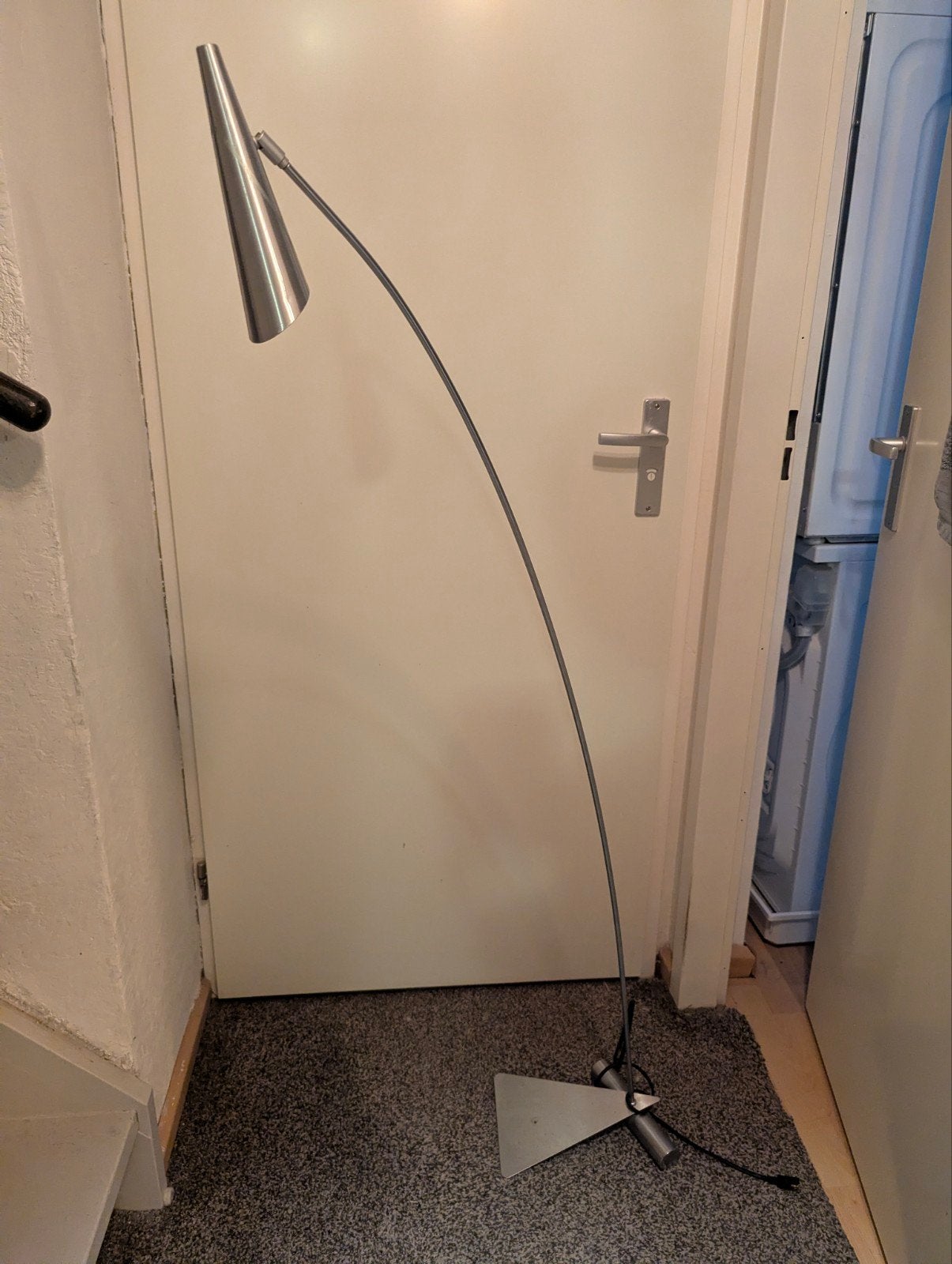 Hala vloerlamp, Ophalen, Gebruikt, 100 tot 150 cm, Metaal