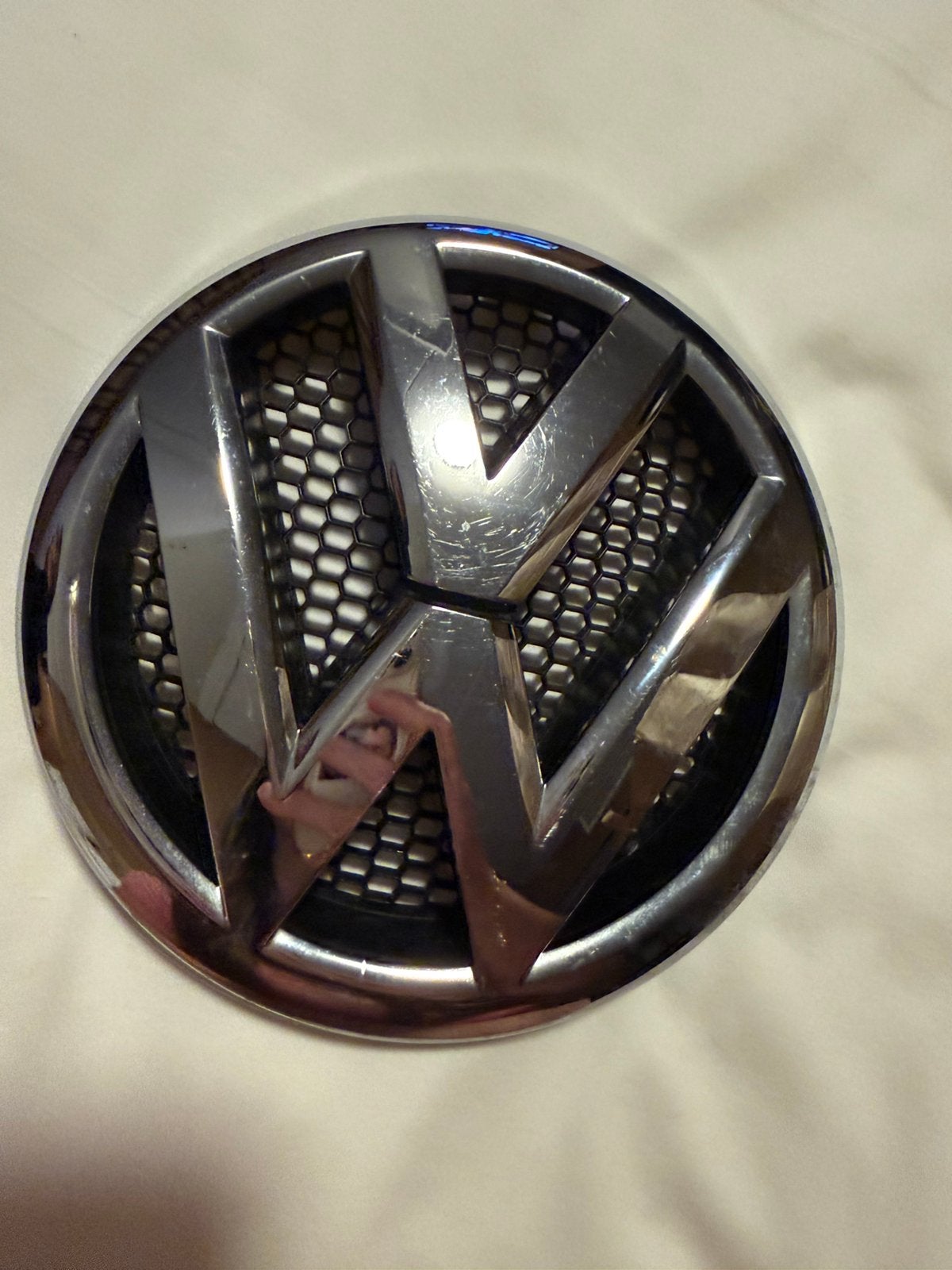 Volkswagen vergroomd embleem 7E0853601C, Ophalen of Verzenden, Gebruikt
