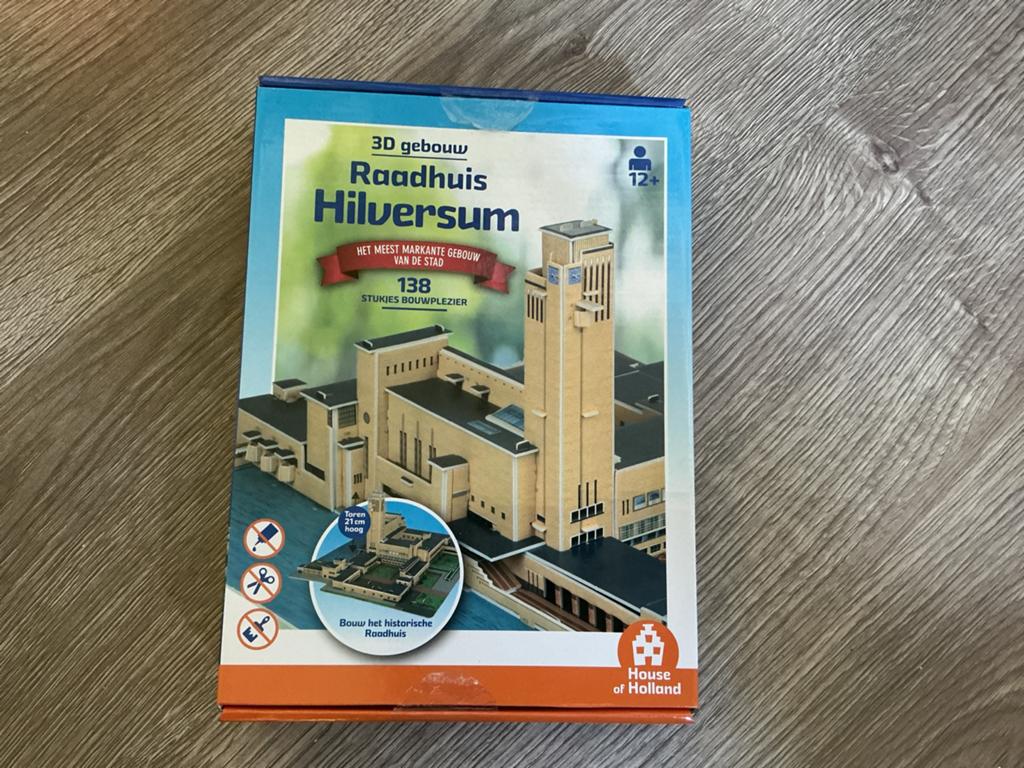 Raadhuis Hilversum - 3D Bouwpakket, Ophalen of Verzenden, Nieuw