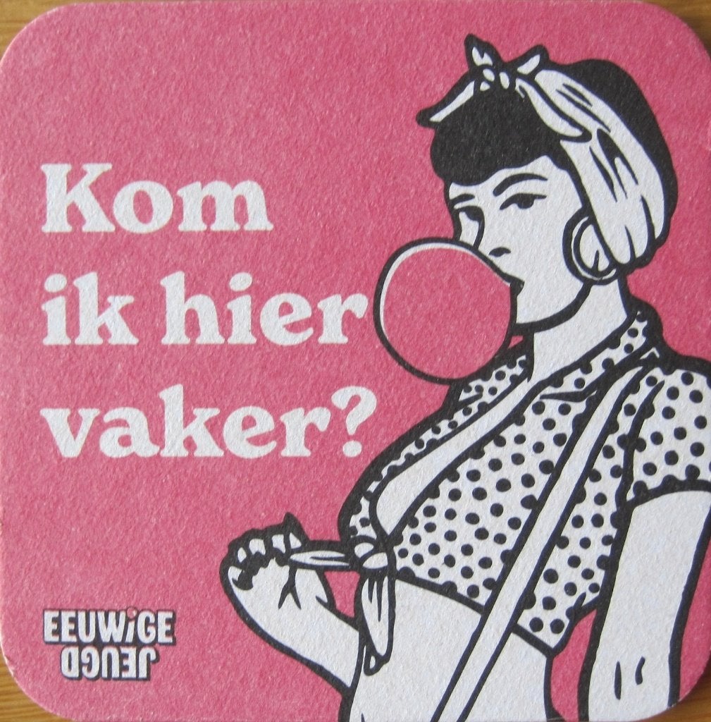 bierviltje van brouwerij de Eeuwige Jeugd, Verzamelen, Biermerken, Ophalen of Verzenden, Zo goed als nieuw, Viltje(s), Overige merken